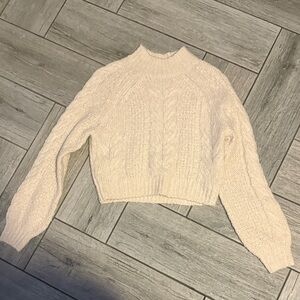 Sunday Best Cream Cowl Neck Sweater